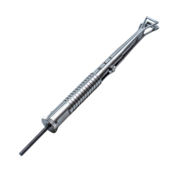 Bishop Tendon Tucker, Triangular Shaped Tips, Marked For 5mm/10mm Tucks, Round Knurled Handle, Polished Finish, Overall Length 4-1/4" (108mm) 553464,5-3415,E2304
